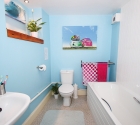 University of plymouth shared flat modern bathroom.
