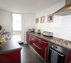Fully refurbished modern kitchen in plymouth university shared flat.