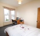 Plymouth university student flat large double bedroom.